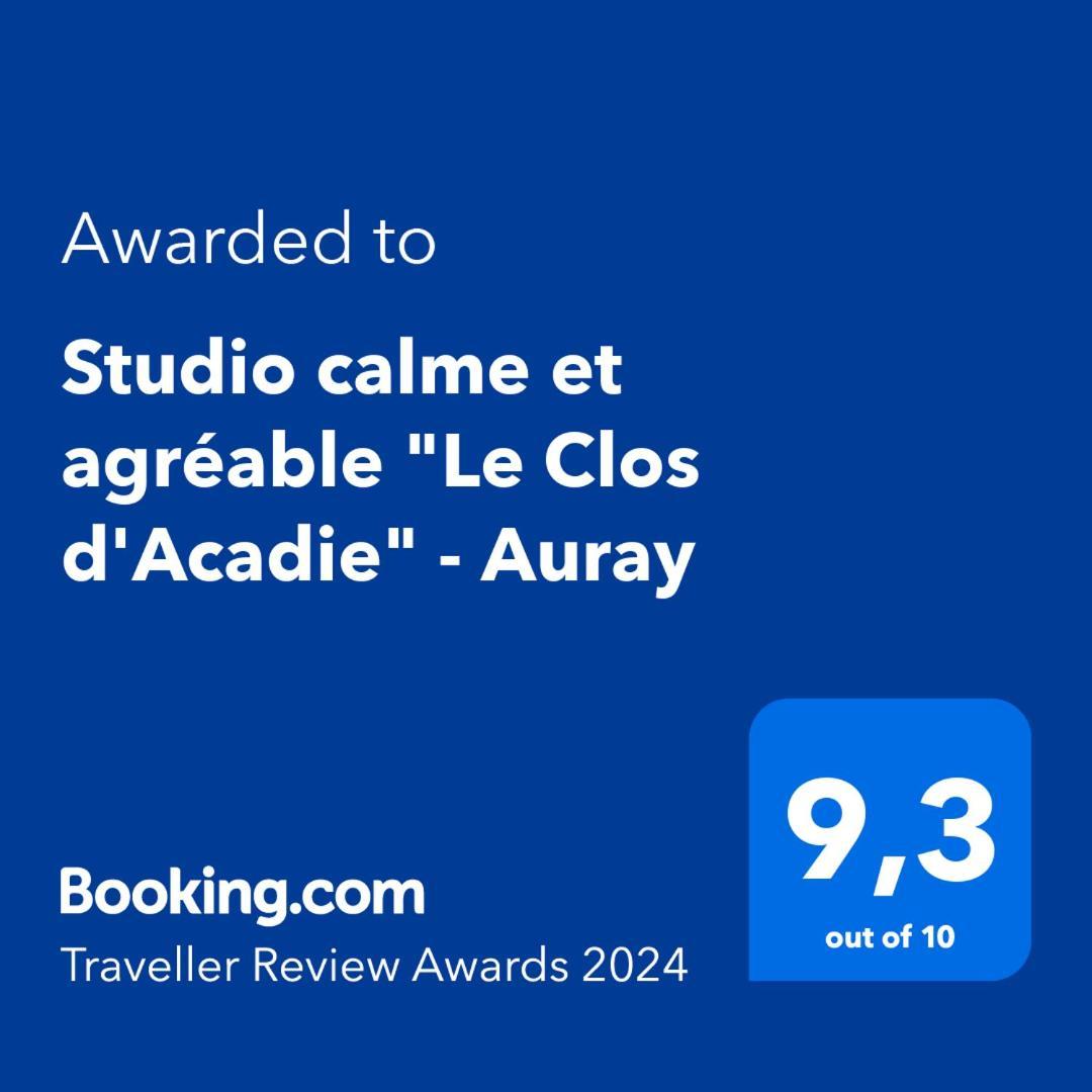 Studio Calme Et Agreable "Le Clos D'Acadie" - Auray Apartment ภายนอก รูปภาพ